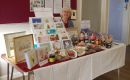 Angela with her own crafts and  produce table